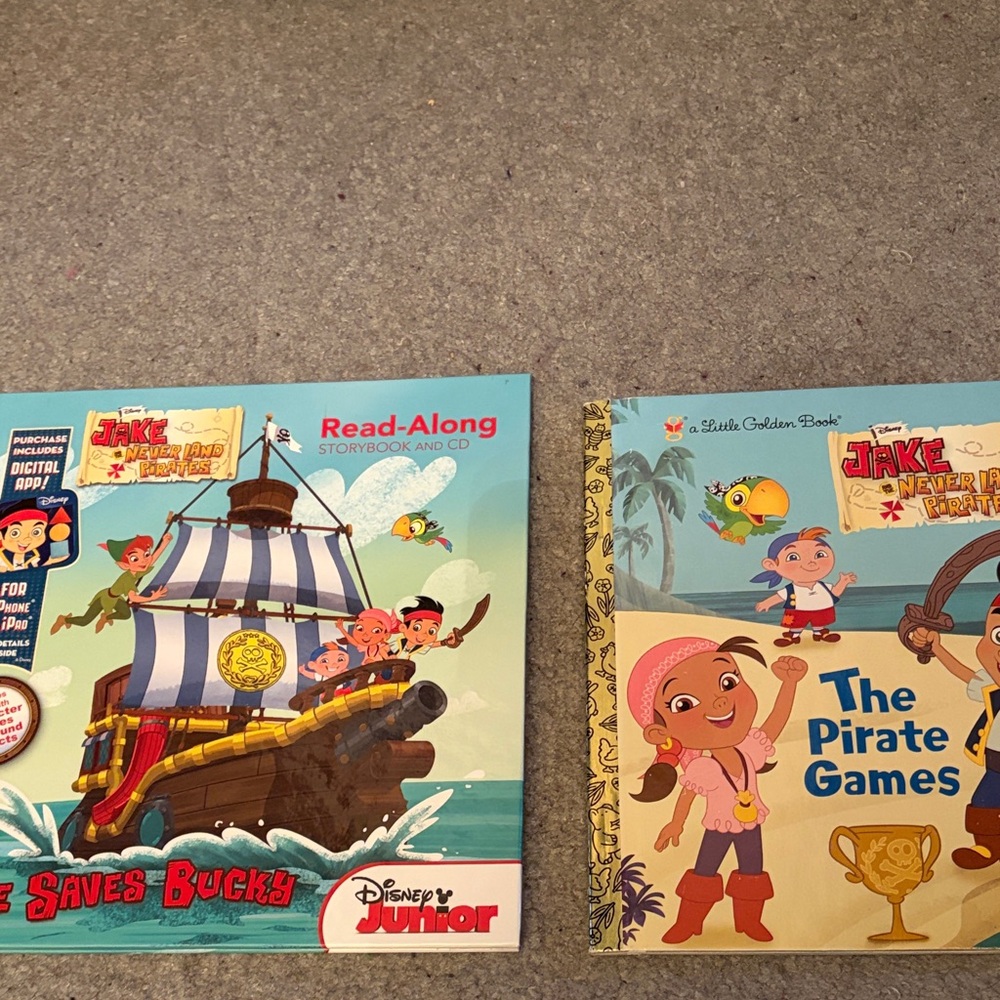 Set of 2 Jake and the Neverland Pirates books